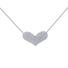Load image into Gallery viewer, 1.21 CTW Heart Necklace-N0041CLP
