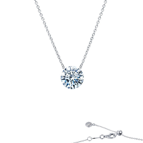 Frameless Solitaire Necklace-N0070CLP