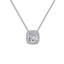 Load image into Gallery viewer, Cushion-Cut Halo Necklace-N0100CLP