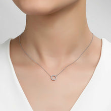Load image into Gallery viewer, 0.41 CTW Open Circle Necklace-N0186CLP