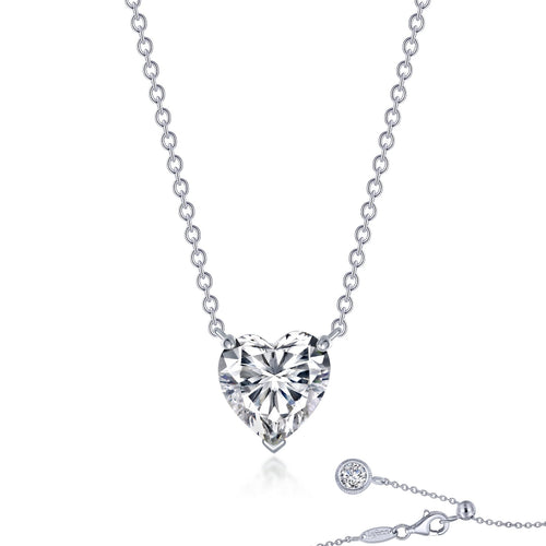 Heart Solitaire Necklace-N0245CLP