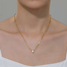Load image into Gallery viewer, Paperclip Necklace-N0250CLG