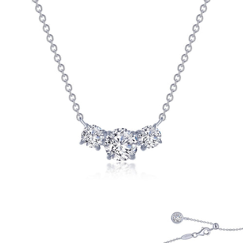 Three-Stone Necklace-N0259CLP