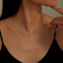Load image into Gallery viewer, Graduated Tennis Necklace-N0272CLP
