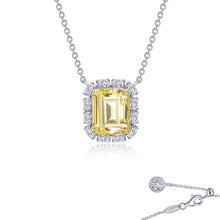 Load image into Gallery viewer, Emerald-Cut Halo Necklace-N0276CAT
