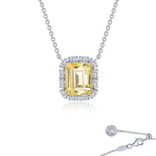 Load image into Gallery viewer, Emerald-Cut Halo Necklace-N0276CAT