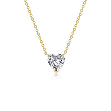 Load image into Gallery viewer, Heart Solitaire Necklace-N0277CLG