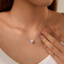 Load image into Gallery viewer, Heart Solitaire Necklace-N0277CLP
