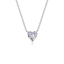 Load image into Gallery viewer, Heart Solitaire Necklace-N0277CLP