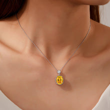 Load image into Gallery viewer, Canary Halo Necklace-N0282CAP
