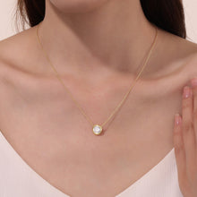 Load image into Gallery viewer, 1.25 CTW Bezel-set Solitaire Necklace-N0295CLG