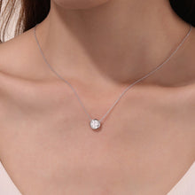 Load image into Gallery viewer, 1.25 CTW Bezel-set Solitaire Necklace-N0295CLP