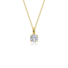 Load image into Gallery viewer, 0.65 CTW 4-Prong Solitaire Necklace-N0303CLG

