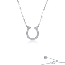 Load image into Gallery viewer, Pave Horseshoe Necklace-N0315CLP
