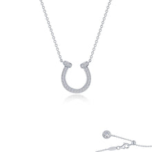 Load image into Gallery viewer, Pave Horseshoe Necklace-N0315CLP