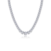 Load image into Gallery viewer, 59 CTW Graduated Tennis Necklace-N0316CLP