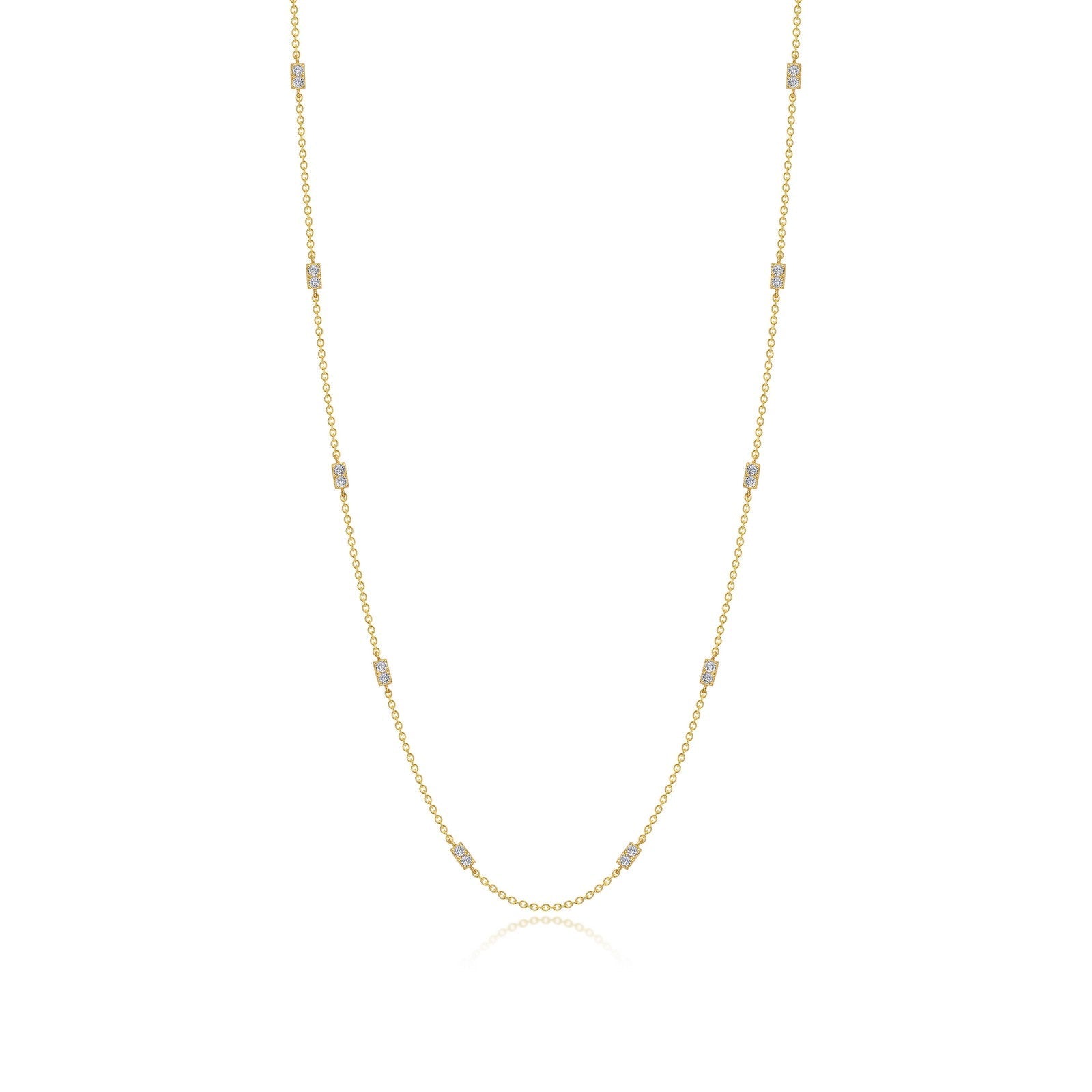 0.6 CTW Adjustable Station Necklace-N0321CLG