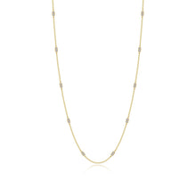 Load image into Gallery viewer, 0.6 CTW Adjustable Station Necklace-N0321CLG