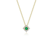 Load image into Gallery viewer, 0.43 CTW Halo Necklace-N0324CEG
