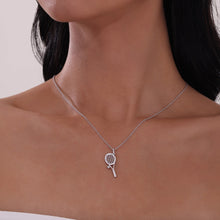 Load image into Gallery viewer, Tennis Racket Necklace-N2021CLP