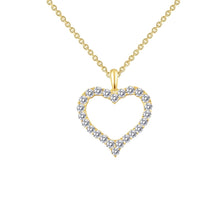 Load image into Gallery viewer, Open Heart Pendant Necklace-P0146CLG