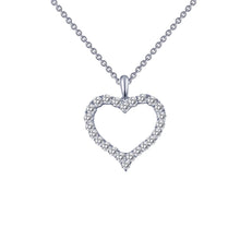 Load image into Gallery viewer, Open Heart Pendant Necklace-P0146CLP