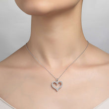 Load image into Gallery viewer, Open Heart Pendant Necklace-P0146CLP