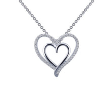 Load image into Gallery viewer, Double-Heart Pendant Necklace-P0150CLP