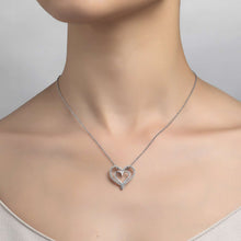 Load image into Gallery viewer, Double-Heart Pendant Necklace-P0150CLP