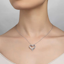 Load image into Gallery viewer, Double-Heart Pendant Necklace-P0152CLP