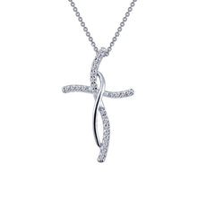 Load image into Gallery viewer, 0.24 CTW Cross Pendant Necklace-P0168CLP