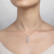 Load image into Gallery viewer, Angel Wing Pendant Necklace-P0173CLP