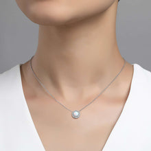 Load image into Gallery viewer, Classic Halo Pendant Necklace-P0205OPP
