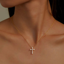 Load image into Gallery viewer, 0.67 CTW Cross Pendant Necklace-P0207CLG