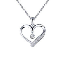 Load image into Gallery viewer, Open Heart Pendant Necklace-P0221CLP