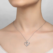 Load image into Gallery viewer, Open Heart Pendant Necklace-P0221CLP