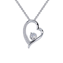 Load image into Gallery viewer, Open Heart Pendant Necklace-P0222CLP
