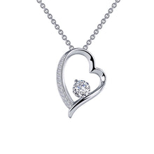 Load image into Gallery viewer, Open Heart Pendant Necklace-P0222CLP