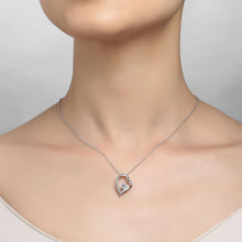 Load image into Gallery viewer, Open Heart Pendant Necklace-P0222CLP