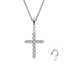 Load image into Gallery viewer, 0.55 CTW Cross Pendant Necklace-P0242CLP