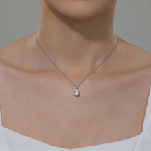 Load image into Gallery viewer, Pear-Shaped Solitaire Necklace-P0273CLP