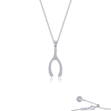 Load image into Gallery viewer, Pave Wishbone Necklace-P0290CLP
