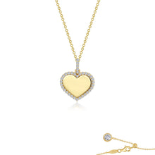 Load image into Gallery viewer, Fancy Heart Pendant Necklace-P0292CLG
