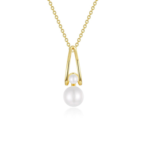 Cultured Freshwater Pearl Necklace-P0308PLG