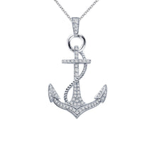 Load image into Gallery viewer, Anchor Pendant Necklace-P2005CLP