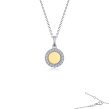 Load image into Gallery viewer, Two-Tone Disc Pedant Necklace-P2019CLT
