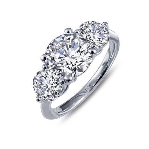 Classic Three-Stone Engagement Ring-R0186CLP