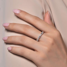 Load image into Gallery viewer, 0.52 CTW Twist Wedding Band-R0211CLP