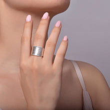 Load image into Gallery viewer, Sleek Wide Band Cuff Ring-R0220CLP