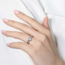 Load image into Gallery viewer, Engagement Ring with Wedding Band-R0276CLP